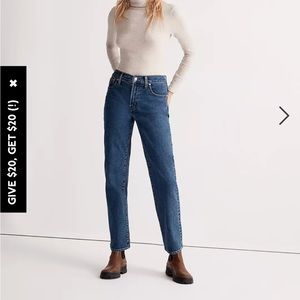 Madewell Perfect Vintage Straight Jean in Bright Indigo Wash: Instacozy Edition